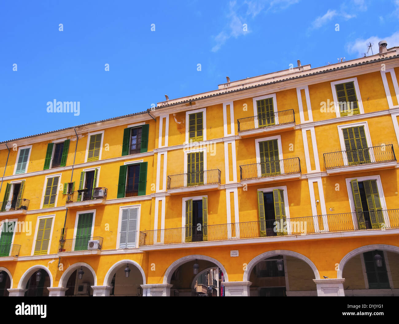 Placa Major - piazza principale a Palma di Maiorca, isole Baleari, Spagna Foto Stock