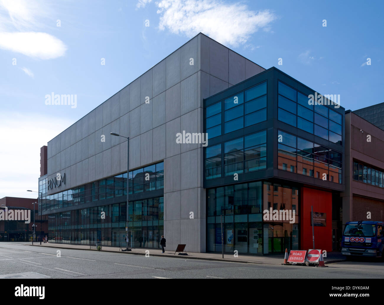 Royal Northern College of Music edificio, Oxford Road, Manchester, Inghilterra, Regno Unito Foto Stock