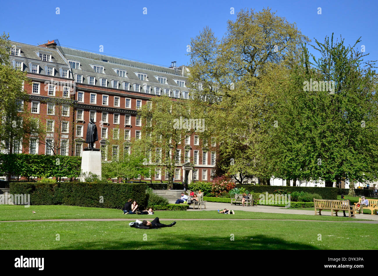 Grosvenor Square, Londra, Inghilterra Foto Stock