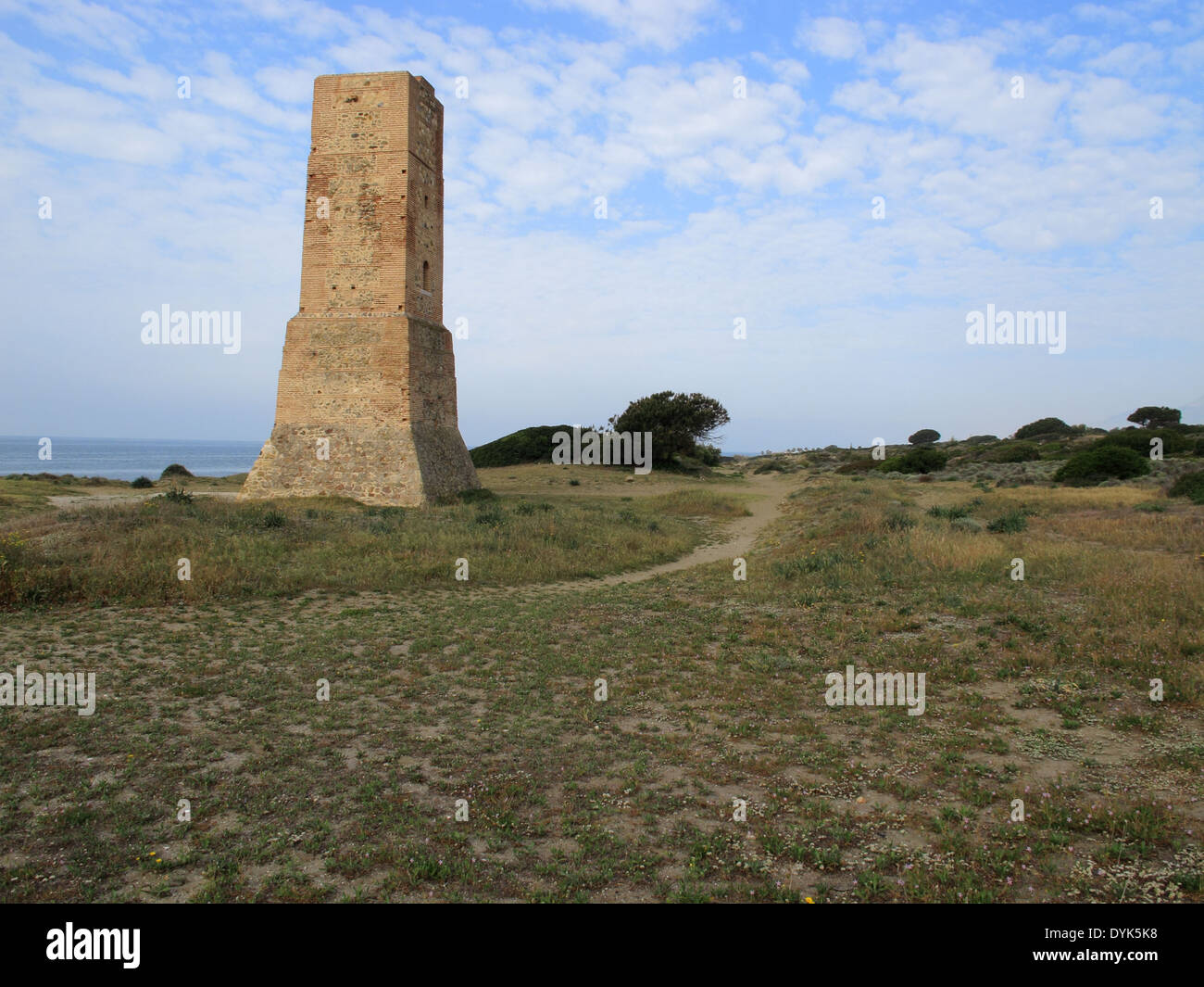 Torre De Los Ladrones presso Cobopino beach Foto Stock