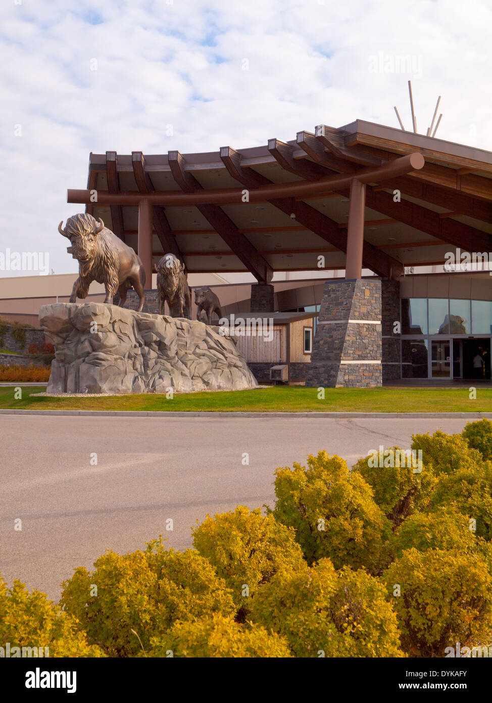 Una vista esterna del Dakota Dunes Casino, sui terreni del Whitecap prima nazione, nei pressi di Saskatoon, Saskatchewan, Canada. Foto Stock