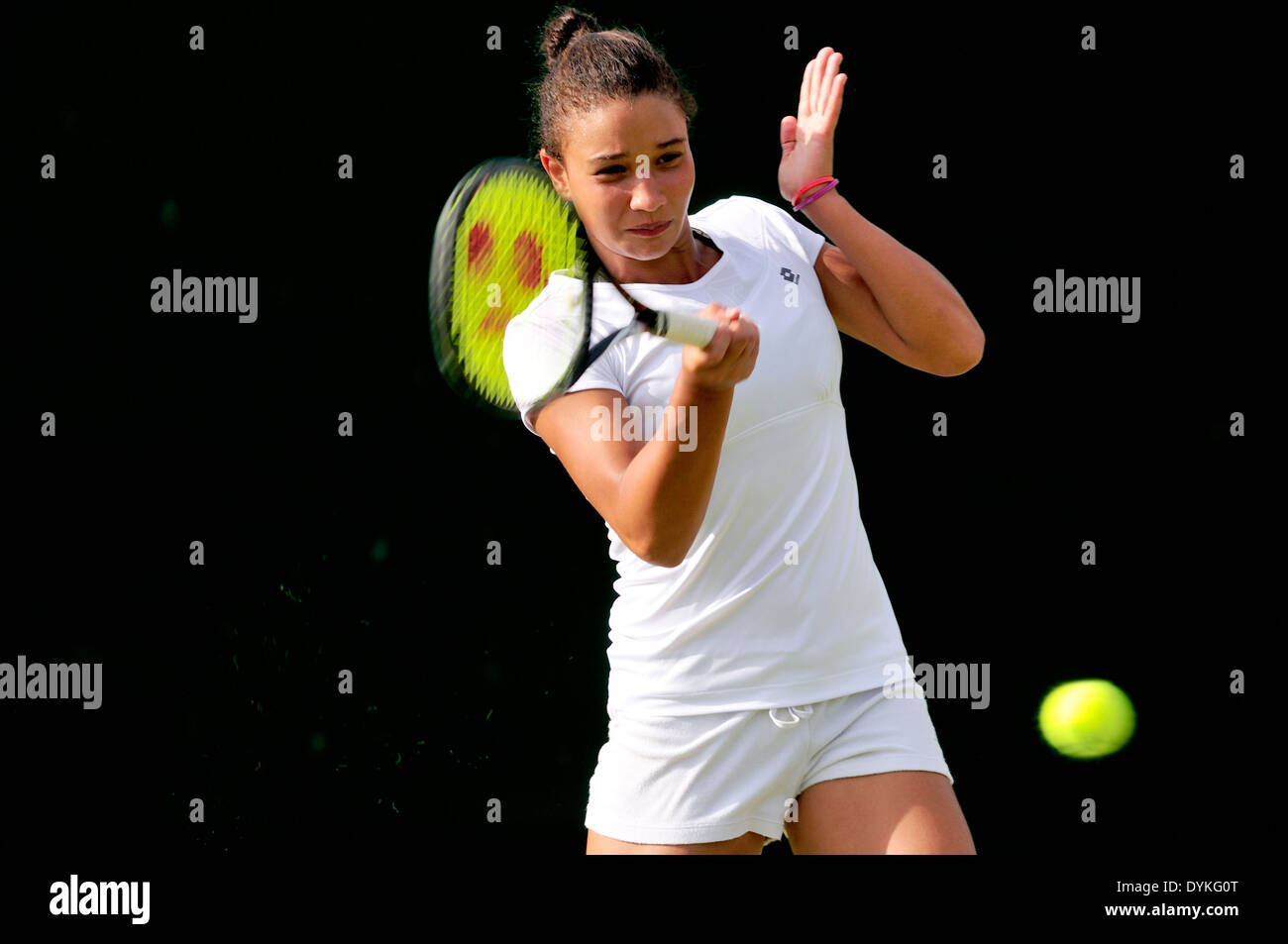 Sandra Samir (Egitto) a Wimbledon 2013 Foto Stock