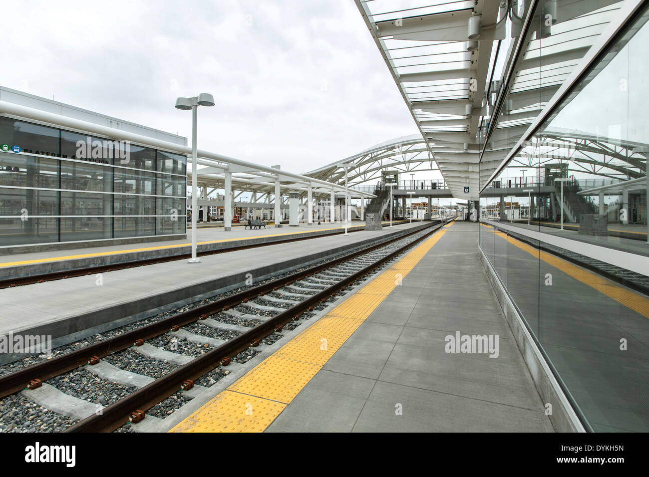 Commuter Rail Terminal, Denver Union Station, Denver, Colorado, STATI UNITI D'AMERICA Foto Stock
