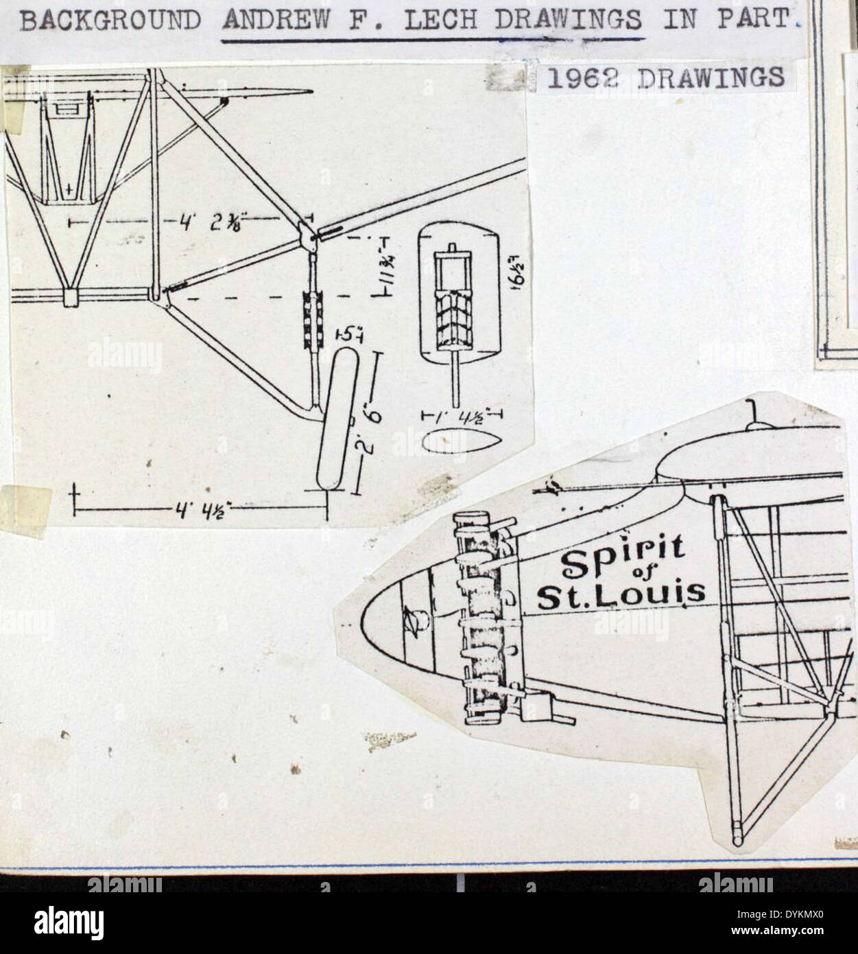 La Andrew Lech Special Collection presenta materiali aeronautici conservati dal National Air and Space Museum, che documentano eventi significativi nella storia dell'aviazione statunitense. Questa collezione include immagini, documenti e manufatti di vari periodi di innovazione aeronautica. Foto Stock