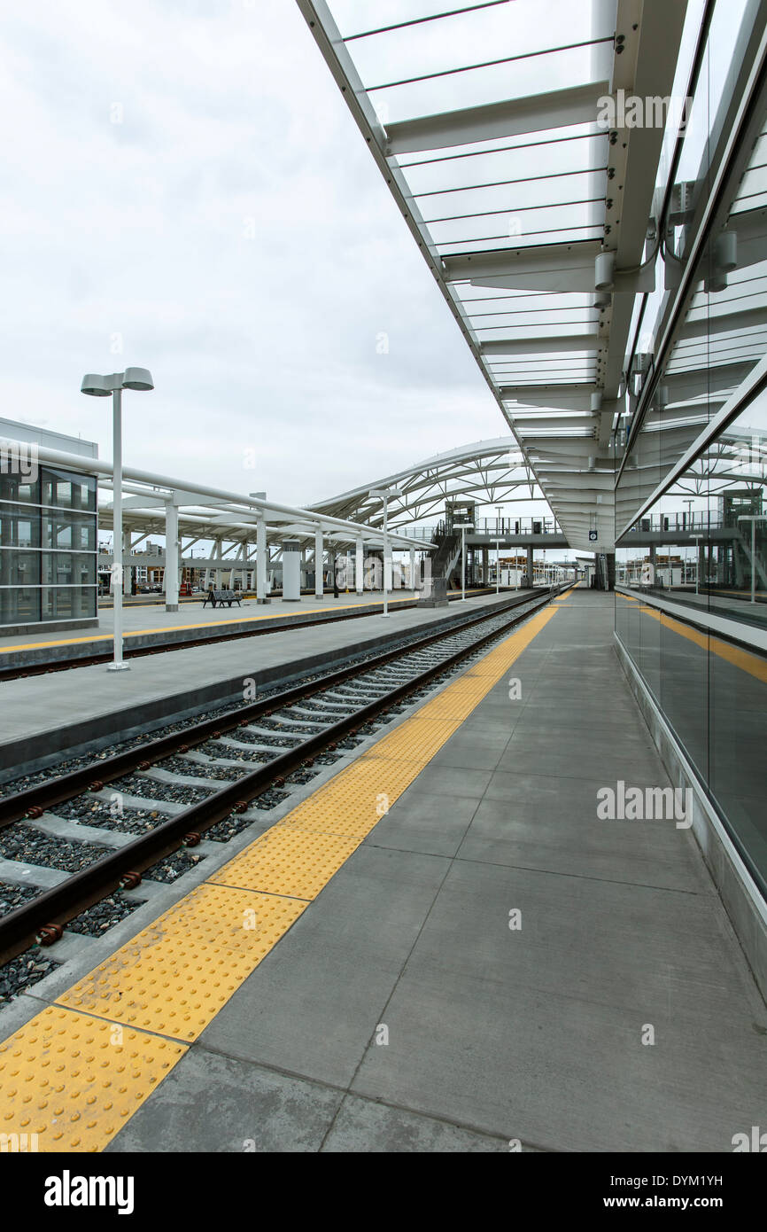 Commuter Rail Terminal, Denver Union Station, Denver, Colorado, STATI UNITI D'AMERICA Foto Stock