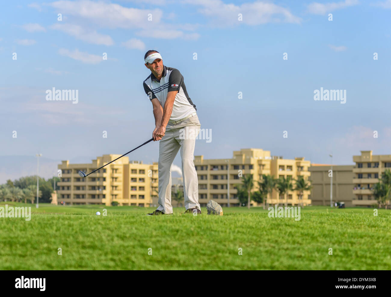 Miroslav Raic PGA croata a Al Hamra Beach and Golf Resort a Ras Al Khaimah Emirati arabi uniti Foto Stock