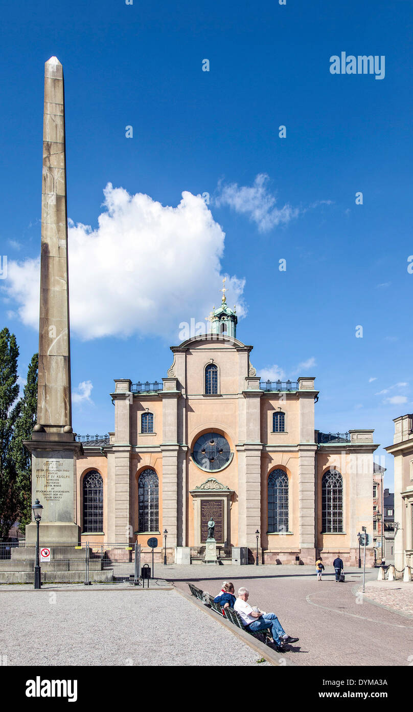 La Grande Chiesa o la chiesa di San Nicola, Storkyrkan, centro storico, Gamla Stan, Stoccolma, contea di Stoccolma, Svezia Foto Stock
