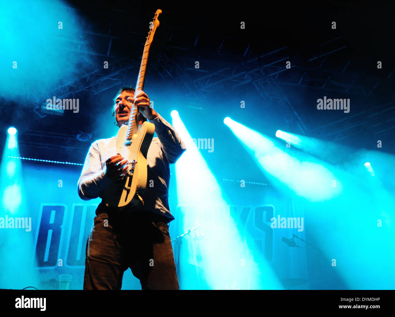 BENICASSIM, Spagna - 14 Luglio: Buzzcocks (inglese punk rock band) esegue a FIB sulla luglio 14, 2012 a Benicassim, Spagna. Festival Foto Stock
