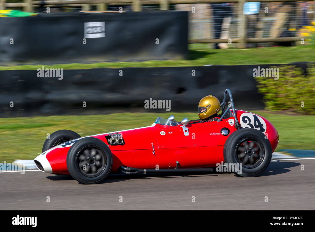 1959 Gemini-BMC MK2 con driver Richard Ellingworth, Threlfall Cup gara, 72a Goodwood assemblea dei soci, Sussex, Regno Unito Foto Stock