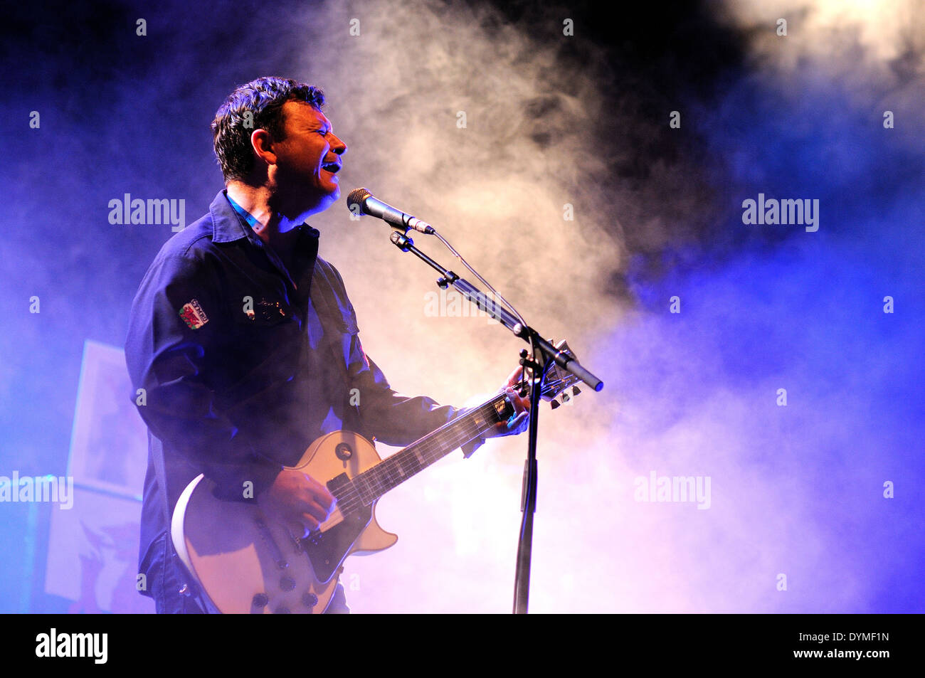 Barcellona, Spagna - sett 29: manic street predicatori band suona al Palau Sant Jordi il 29 settembre 2012 a Barcellona, Spagna. Foto Stock
