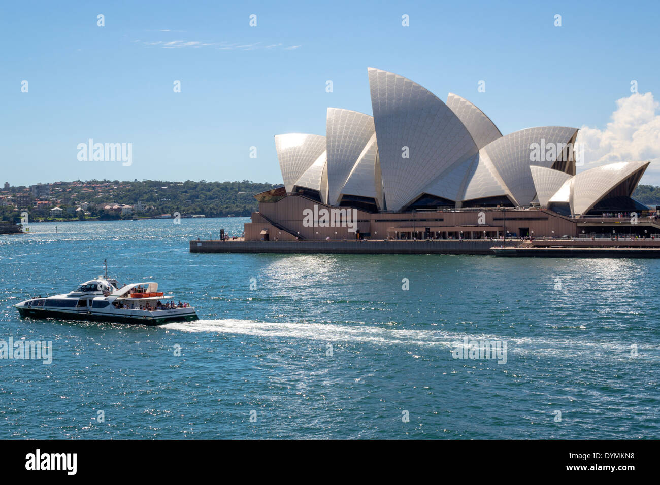 Sydney Australia,Circular Quay,Sydney Harbour,porto,Opera House,traghetto,traghetti,Parramatta River,Water,AU140308098 Foto Stock