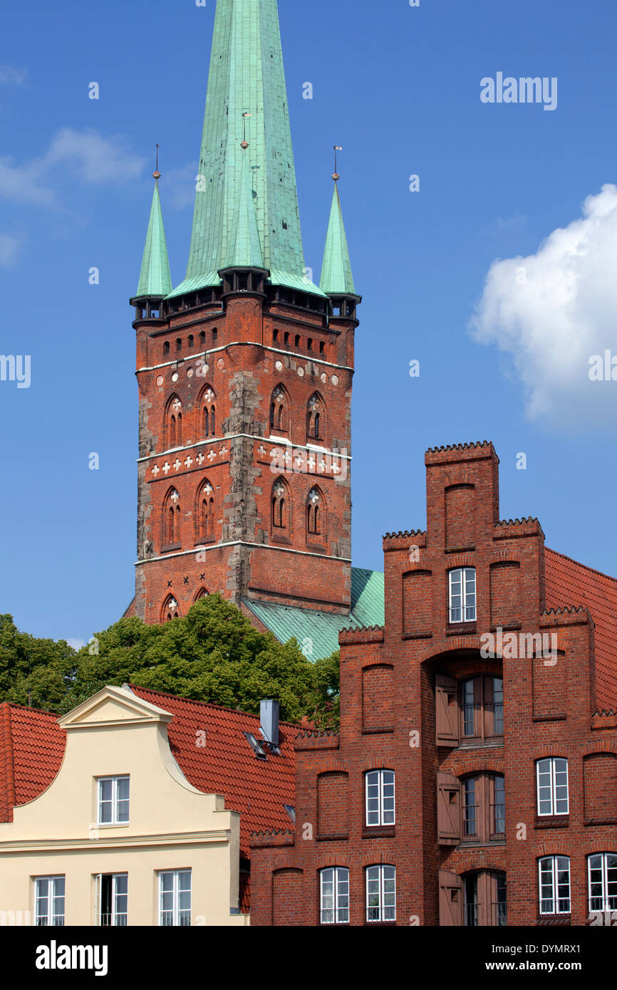 San Petri / chiesa Petrikirche a Lubecca, Schleswig-Holstein, Germania Foto Stock