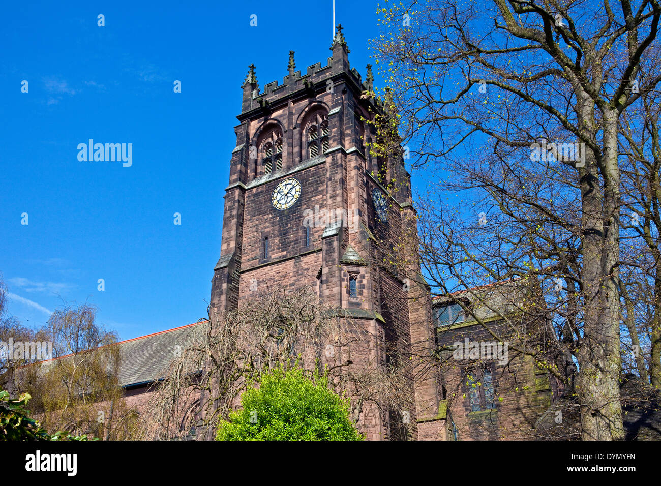 La Chiesa di San Pietro in Woolton, Liverpool. Foto Stock