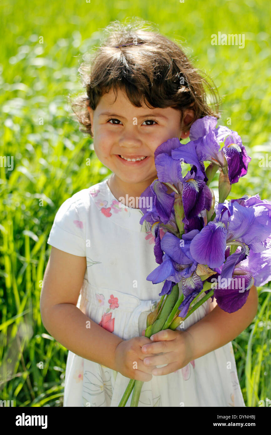 Bambina. 3 4 anni. Foto Stock