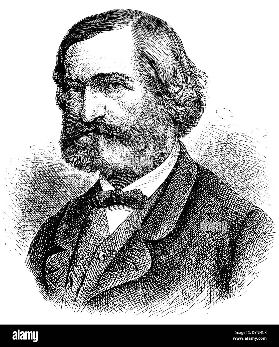 Hans Freiherr von e Auffeß (nato il 7 settembre 1801, deceduto il 6 maggio 1872) Foto Stock