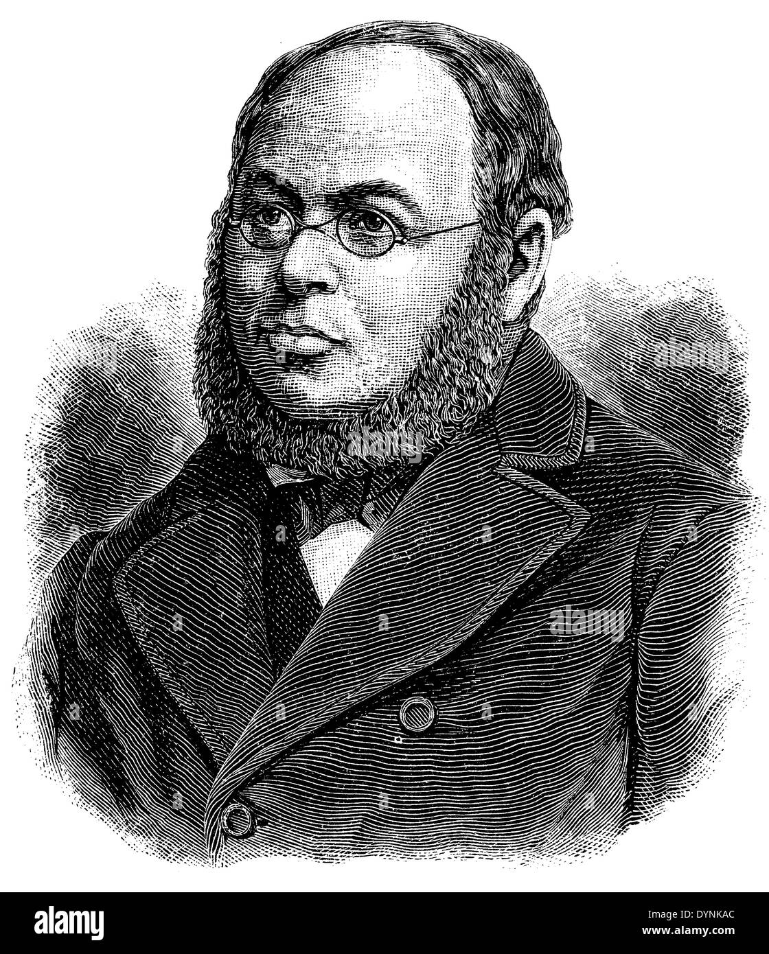 Ernst Friedrich Wilhelm Klinkerfues (nato il 29 marzo 1827, morì il 28 gennaio 1884) Foto Stock