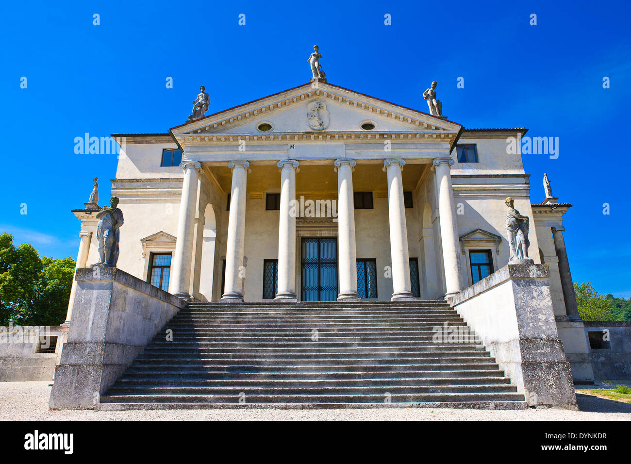 L'Italia,Veneto, Vicenza, l'atrio di Villa La Rotonda (Villa Capra Almerigo), l'architetto Andrea Palladio. Foto Stock