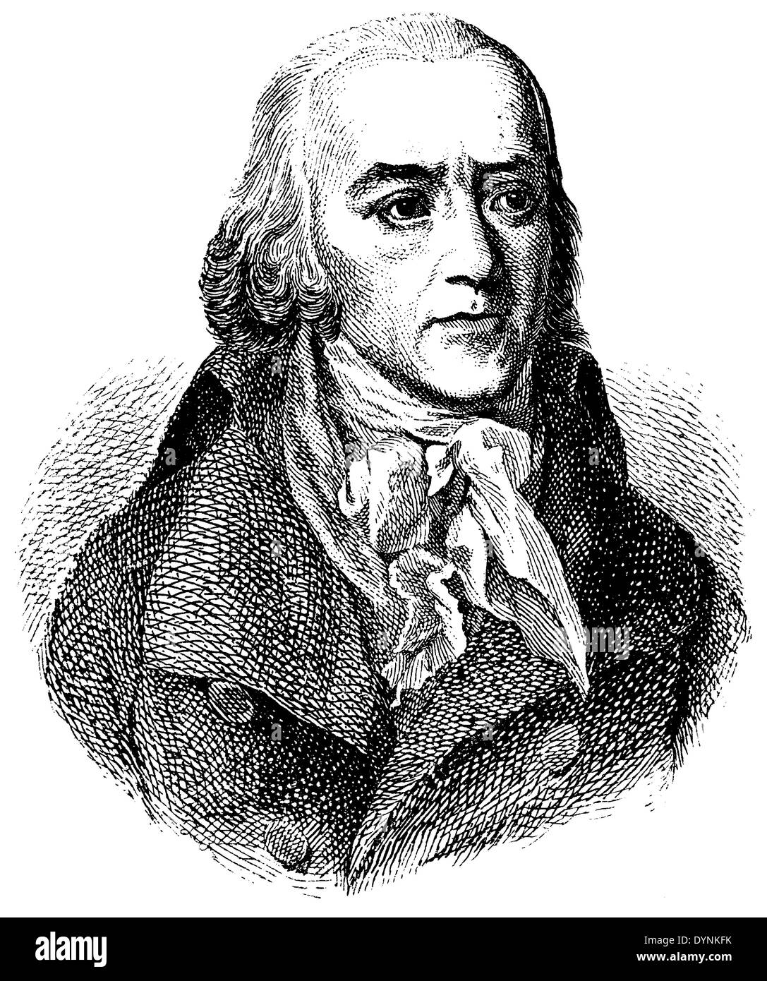 Friedrich von Matthisson (b. 23 gennaio 1761, deceduto il 12 marzo 1831) Foto Stock