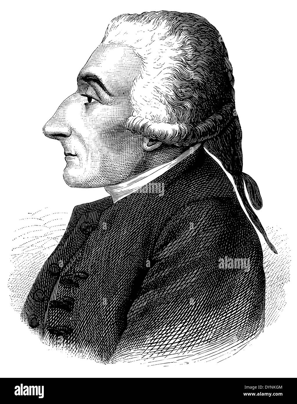 Friedrich Oberlin (nato il 31 agosto 1740, è morto il 1 giugno 1826) Foto Stock