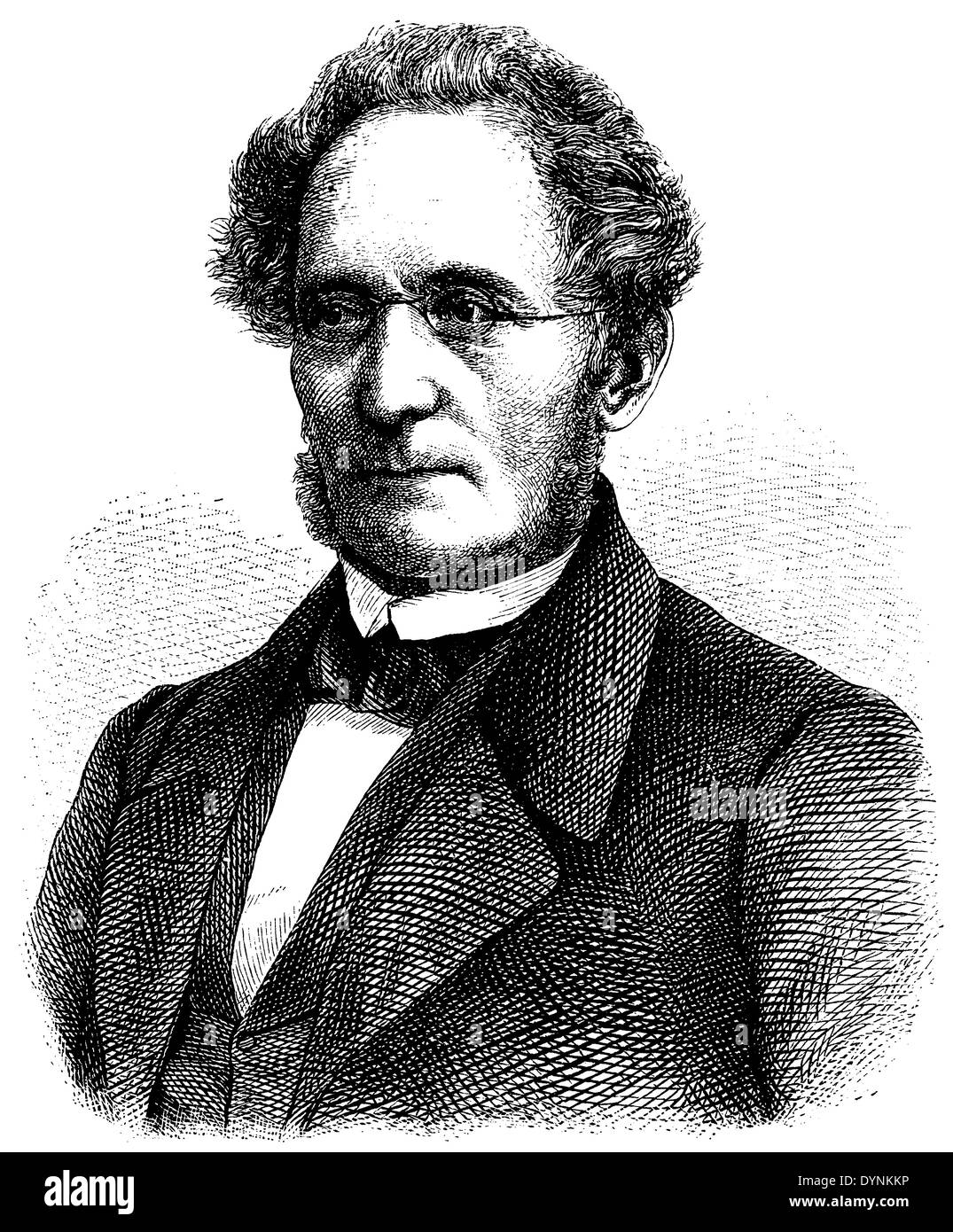 Friedrich Wilhelm Ritschl (nato il 6 aprile 1806, deceduto il 9 novembre 1876) Foto Stock
