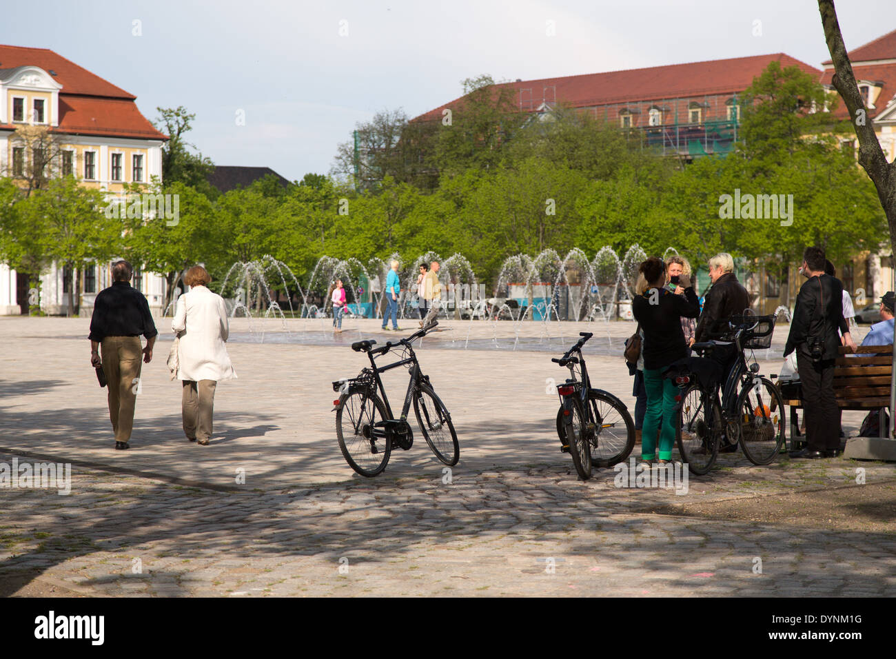Questa è la Piazza Dom a Magdeburgo, nella capitale del LAND SASSONIA-ANHALT, in Germania. Foto Stock