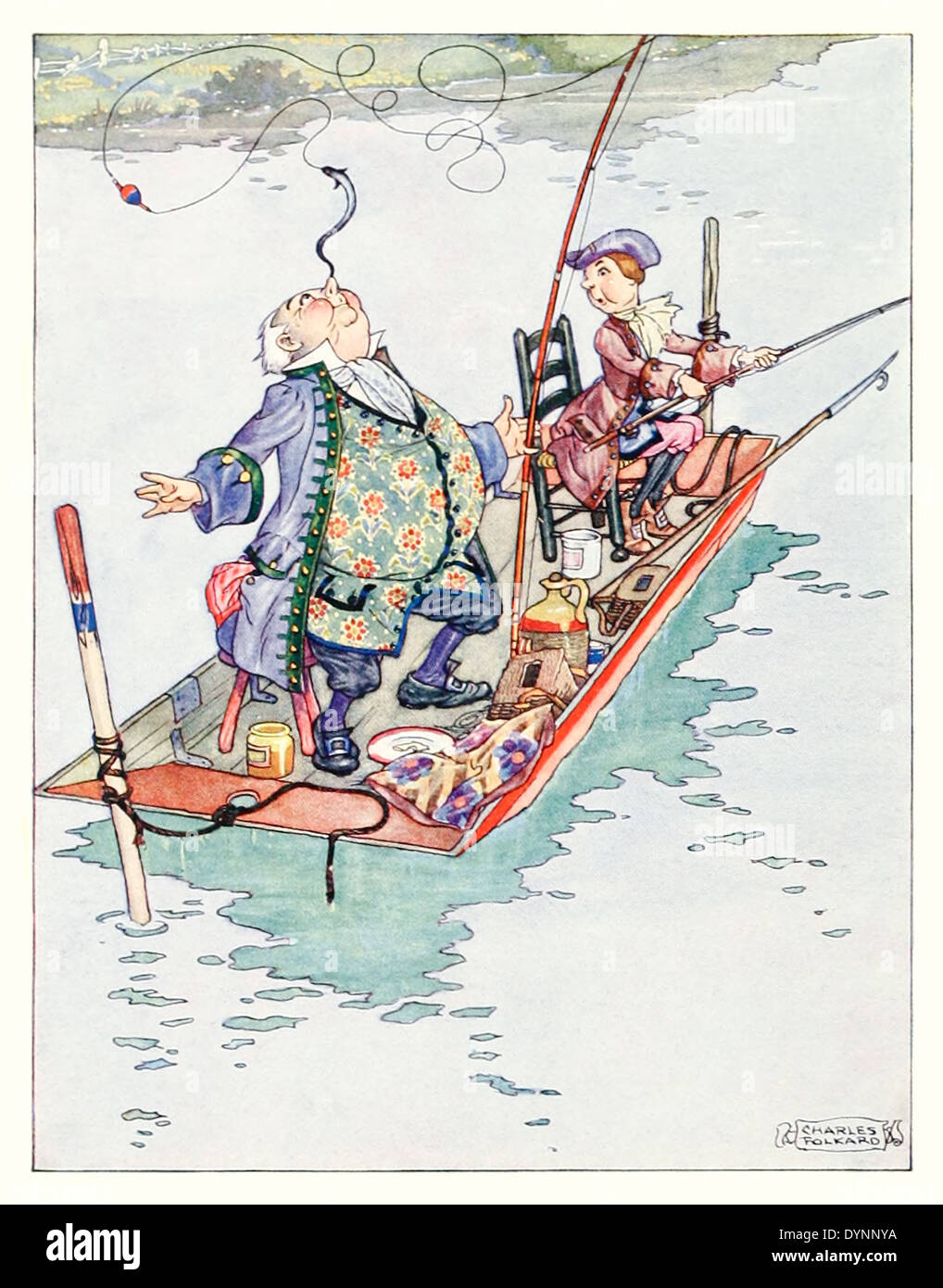 Charles James Folkard (1878-1963) illustrazione, Lewis Carrol "ATTAC da Alice nel paese delle meraviglie e attraverso la Looking-Glass' Foto Stock