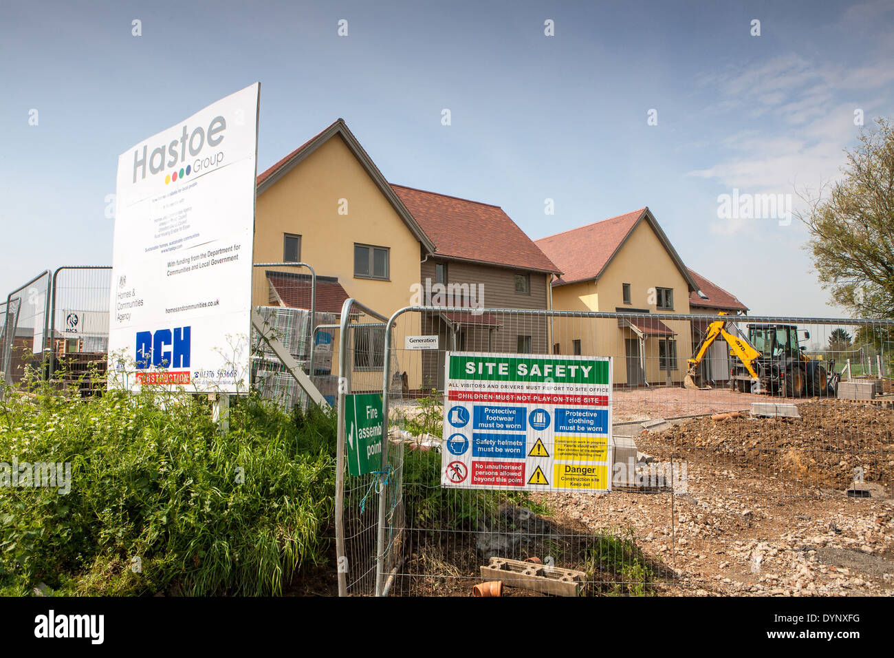 Nuove case in costruzione a Uttlesford, Essex, Inghilterra Foto Stock