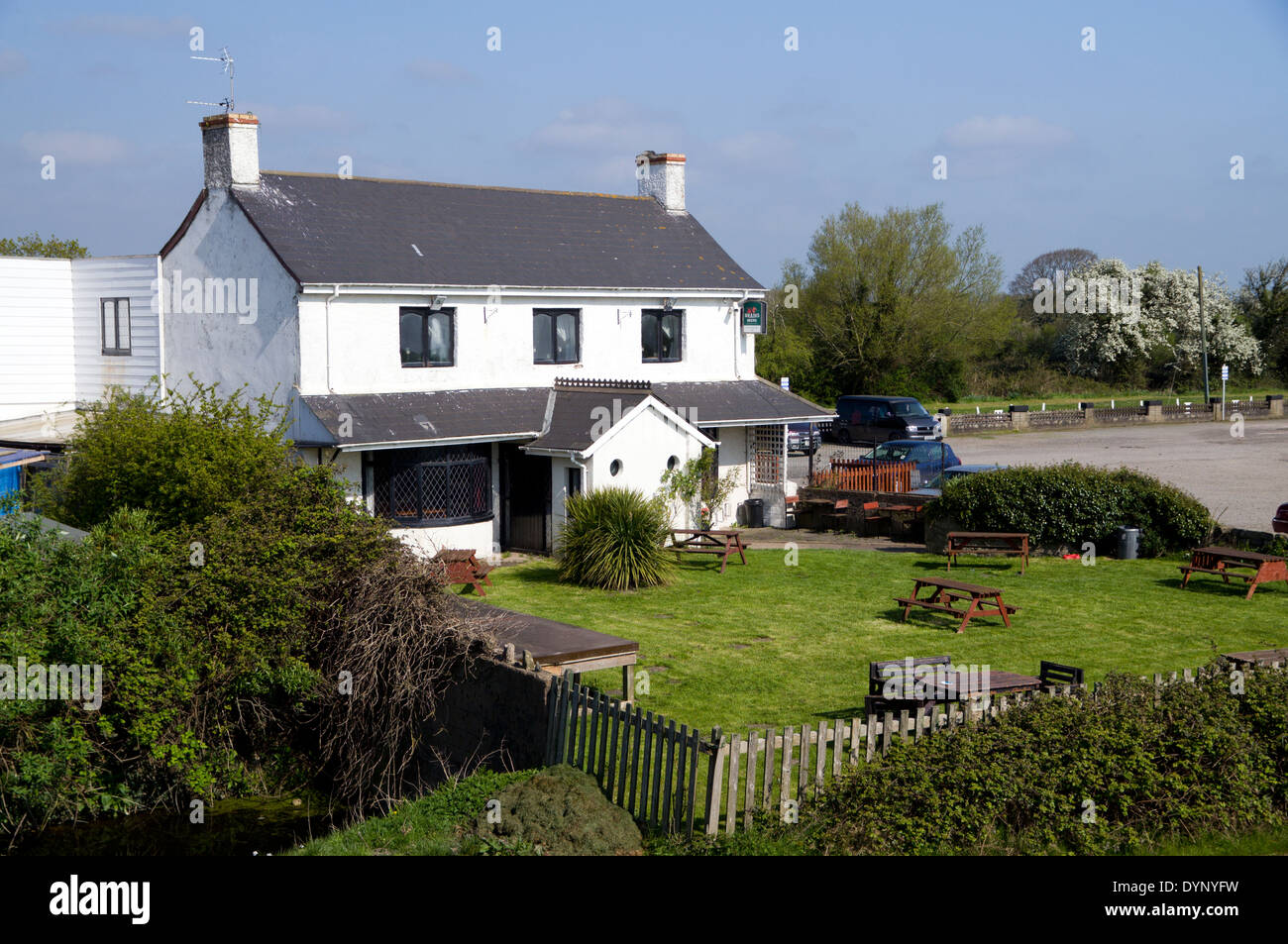 Lighthouse Inn, St Brides Wentlooge, Gwent livelli, Newport, South Wales, Regno Unito. Foto Stock