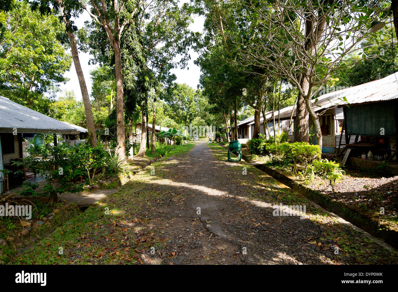 Vicolo del villaggio Vietnamita Viet Ville in Puerto Princesa, PALAWAN FILIPPINE Foto Stock