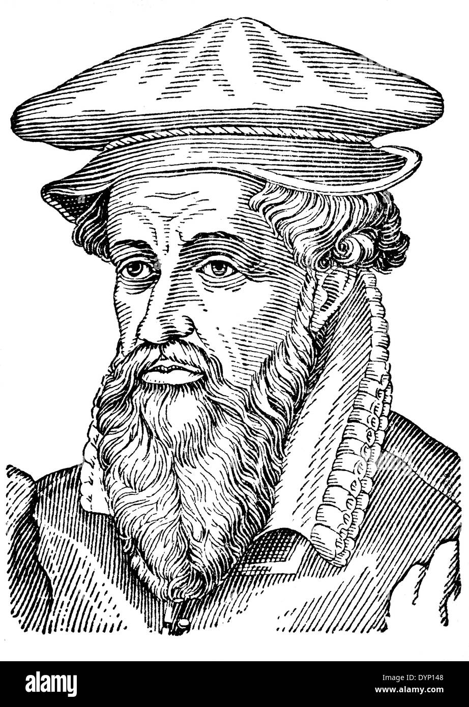 Gerardus Mercator (1512-1594), fiamminghi cartografo, illustrazione da enciclopedia sovietica, 1938 Foto Stock