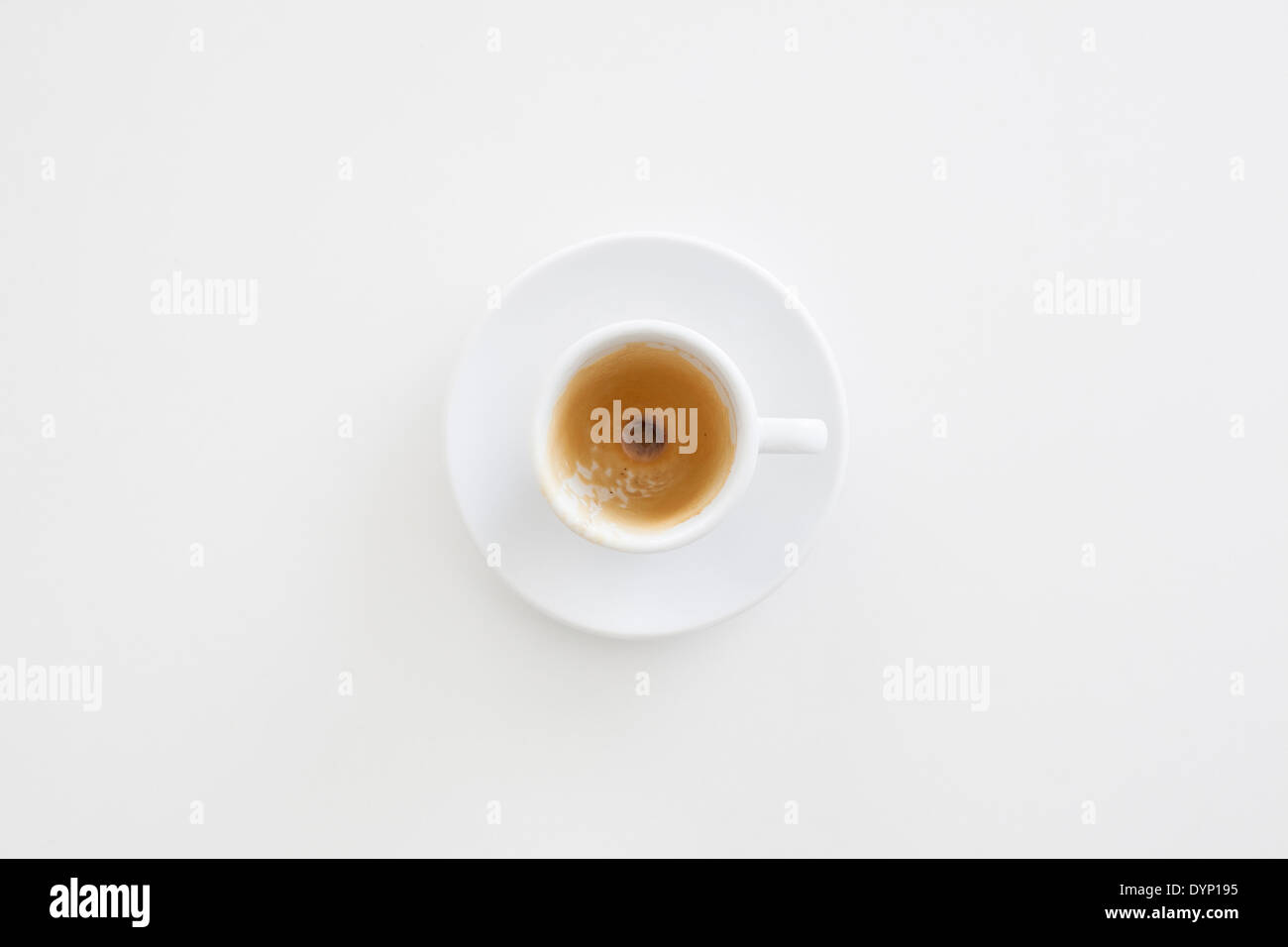 Finito di tazza di caffè Foto Stock