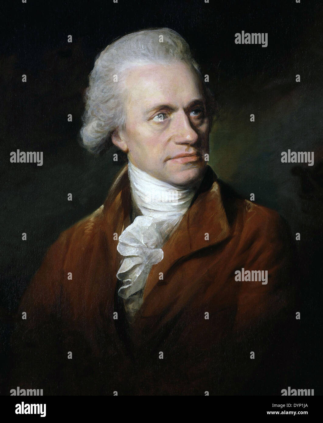 WILLIAM Herschel (1736-1822) Hanovarian-British astronomo dipinta da Francesco Lemuel Abbott nel 1785 Foto Stock