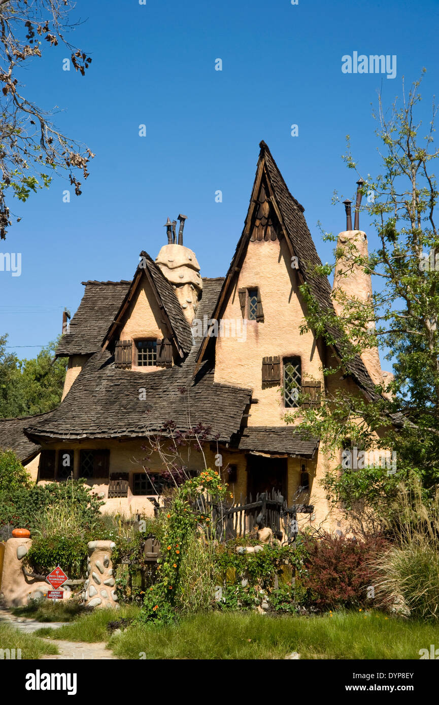 La casa della strega in Beverly Hills Foto Stock