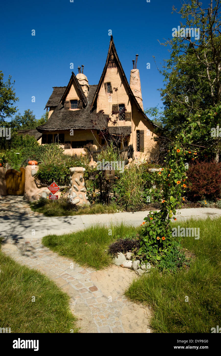 La casa della strega in Beverly Hills Foto Stock