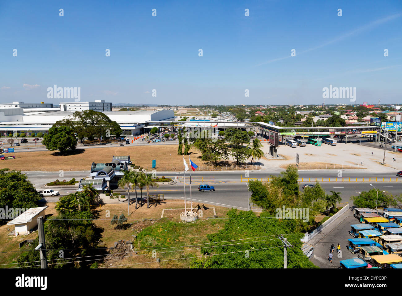 Vista su Angeles City, Luzon, Filippine Foto Stock