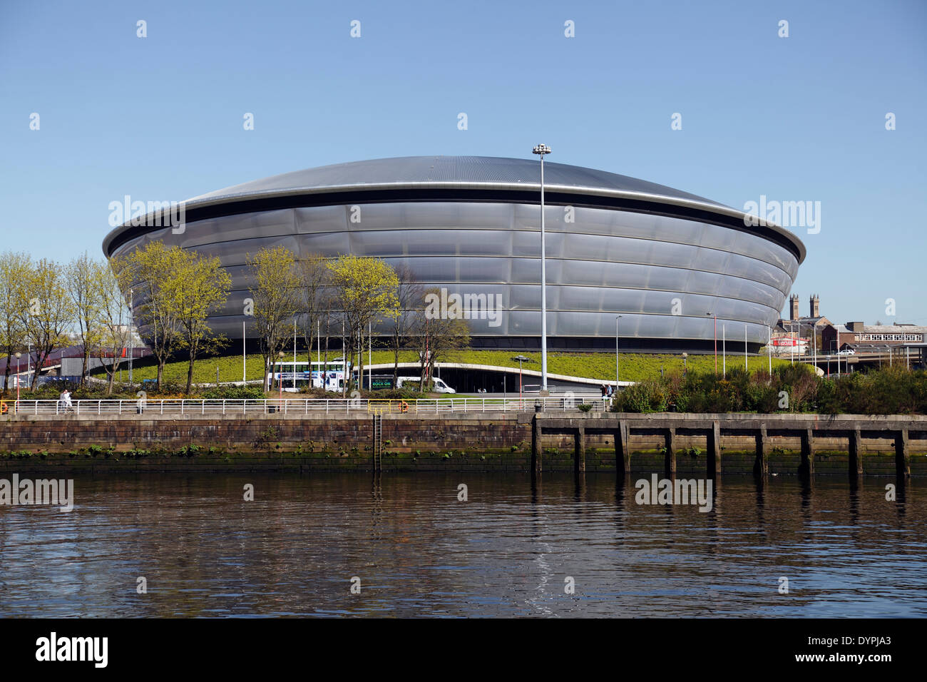 La SSE Hydro Arena sul SEC Centre di Glasgow, Scozia, Regno Unito Foto Stock