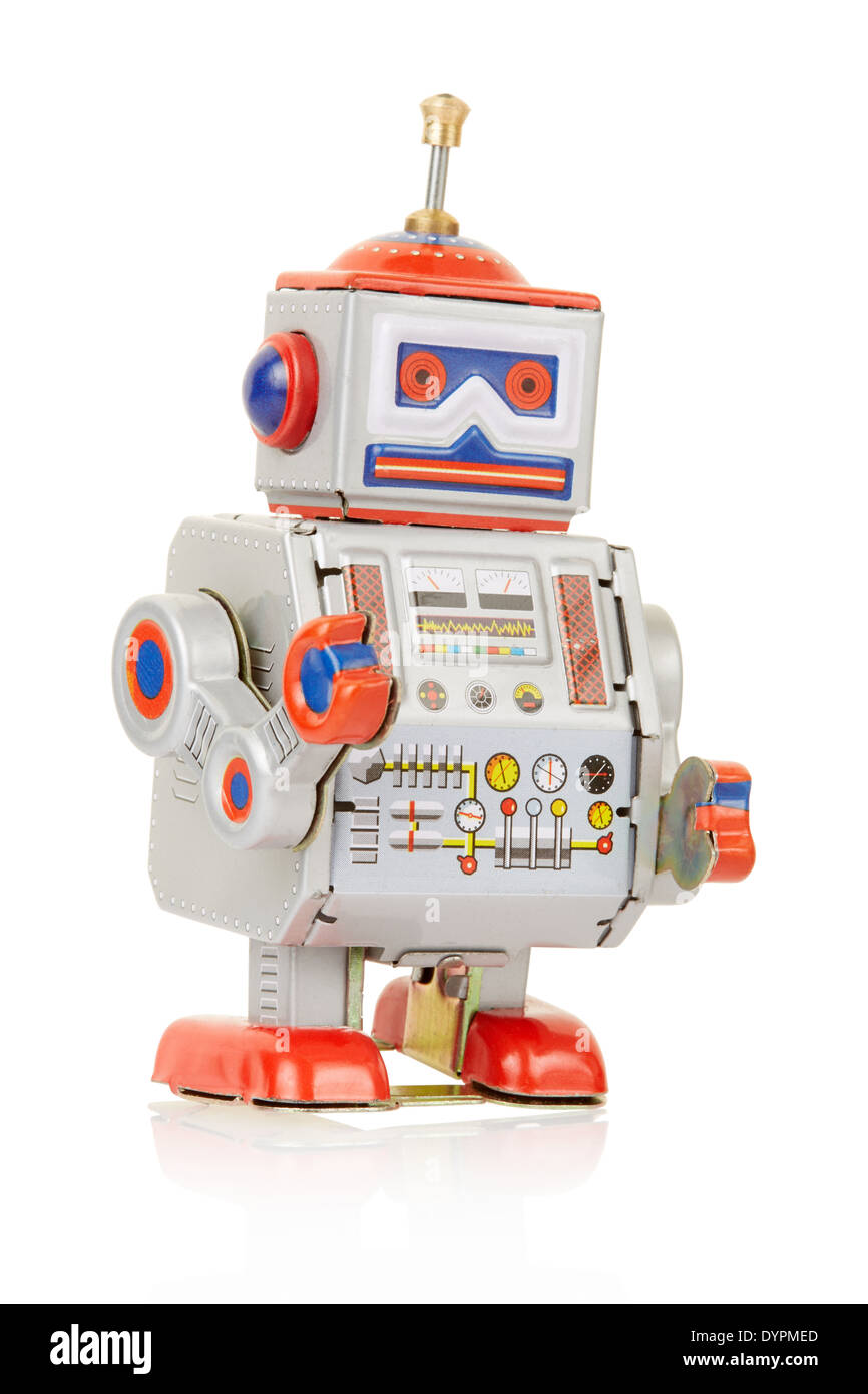 Robot giocattolo vintage Foto Stock
