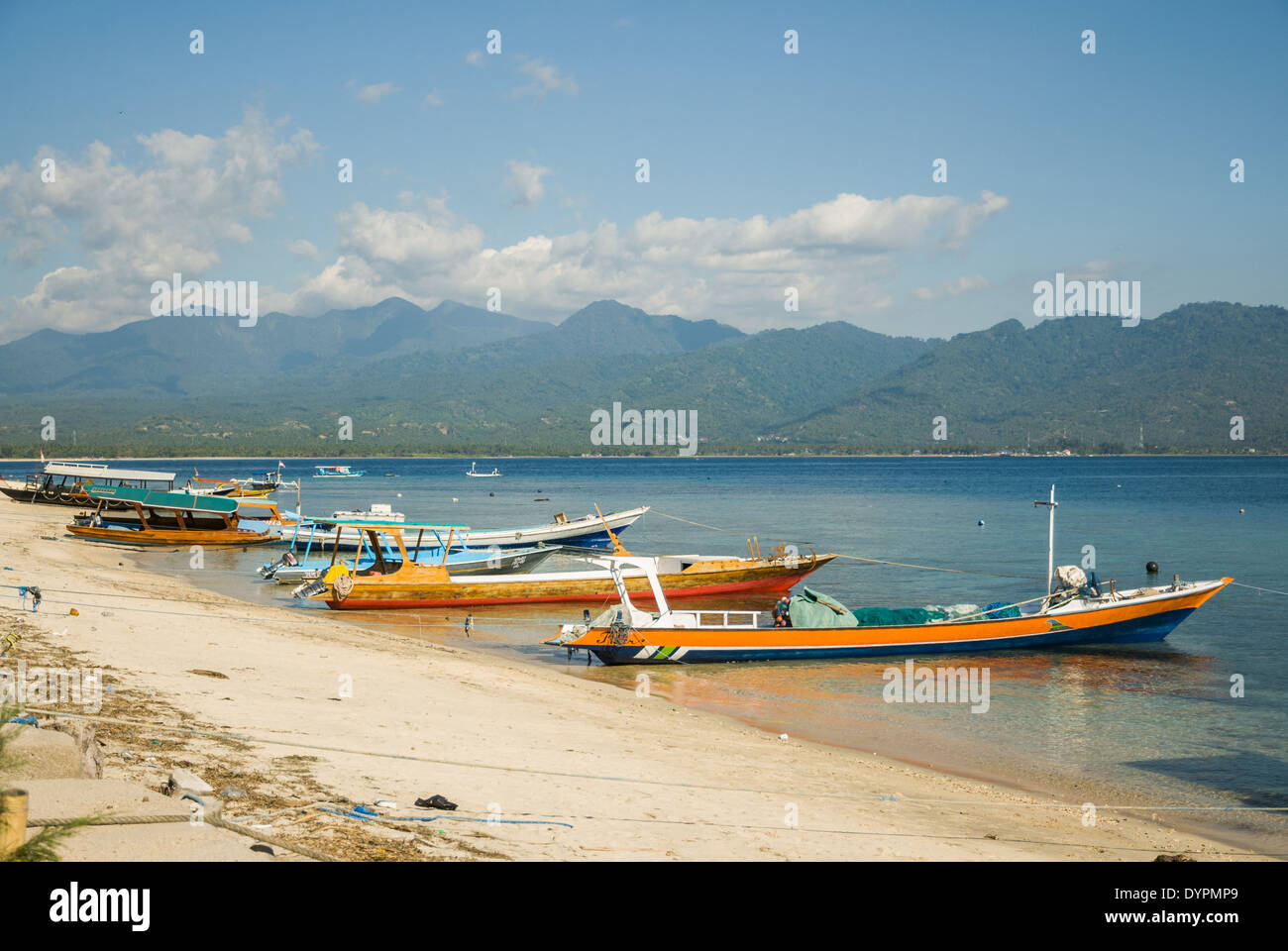 Nusa Lembongan barca sull'acqua Indonesia Foto Stock