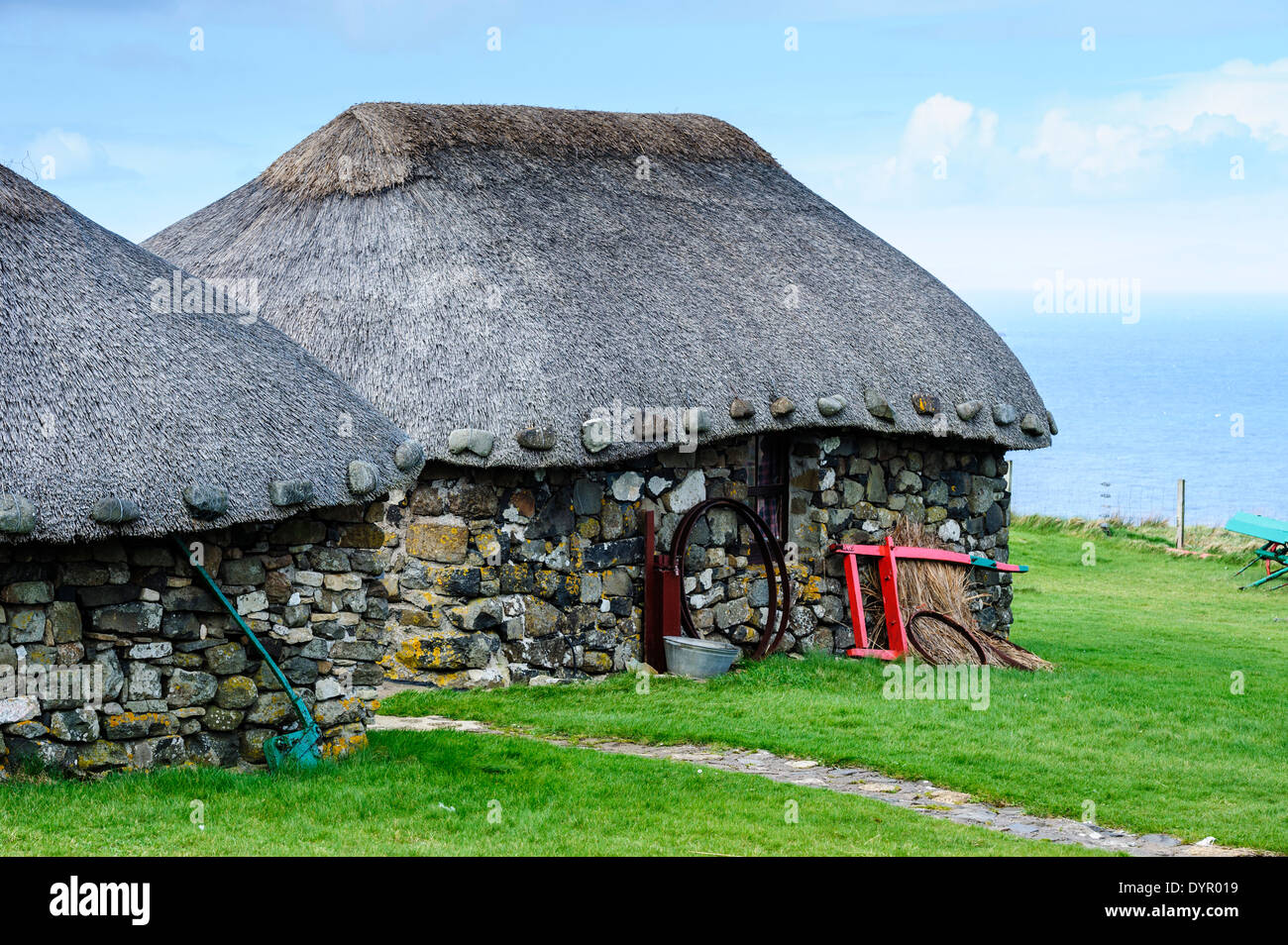 Skye Museo di Vita sull'isola, Kilmuir, Isola di Skye in Scozia Foto Stock