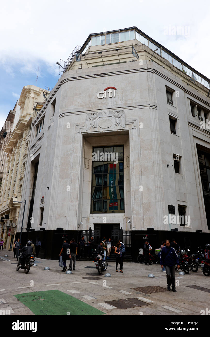 National City Bank di New york edificio ora citibank Buenos Aires Argentina Foto Stock