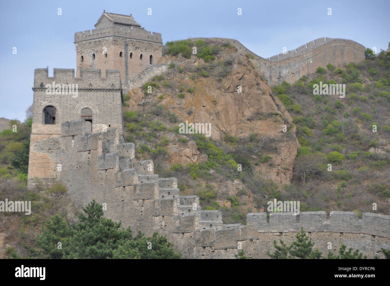 La Grande Muraglia della Cina a Jinshanling, Chengde, Hebei, Cina Foto Stock