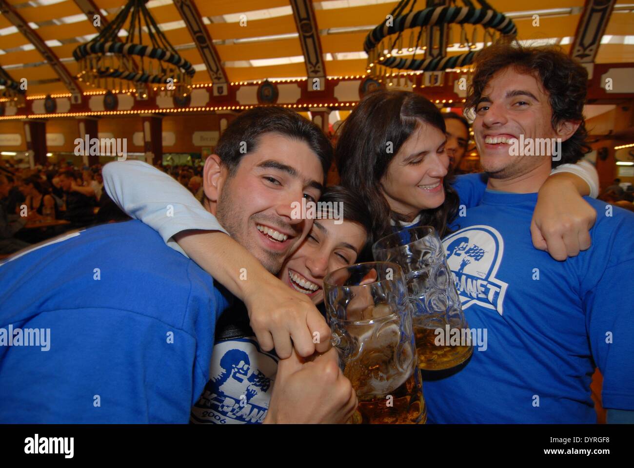 Ospiti italiani al Oktoberfest, 2006 Foto Stock