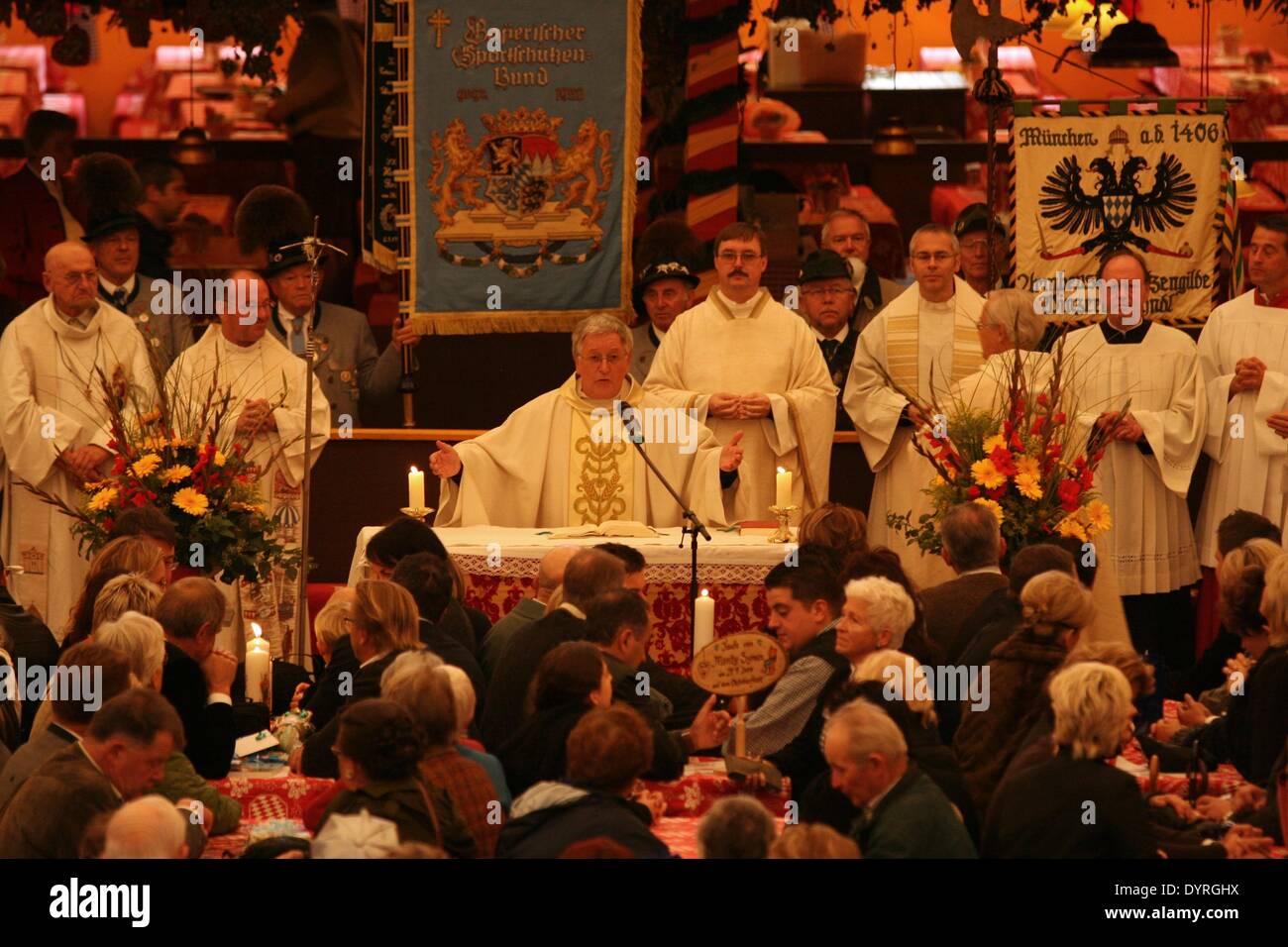 Il servizio divino al Oktoberfest, 2007 Foto Stock