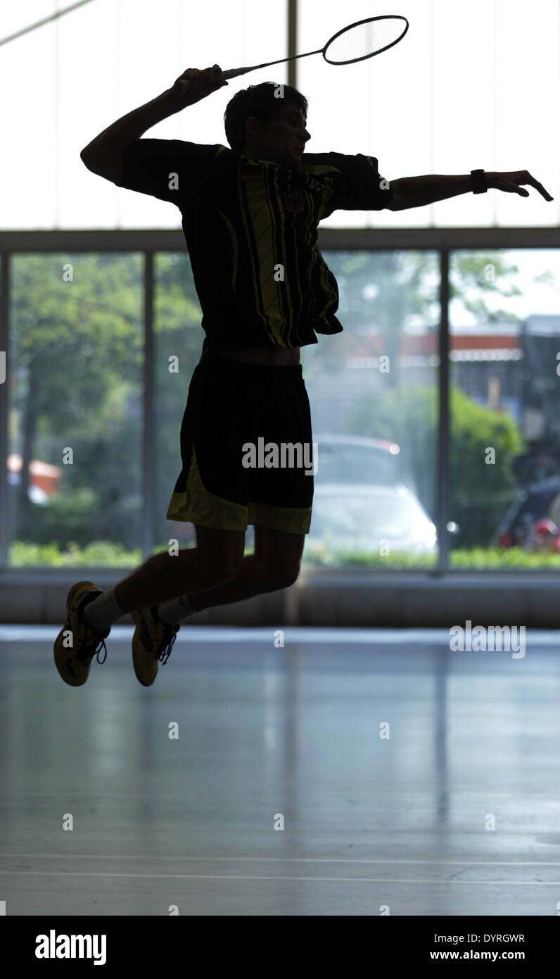 Il badminton player Oliver Roth di Eichenau, 2011 Foto Stock