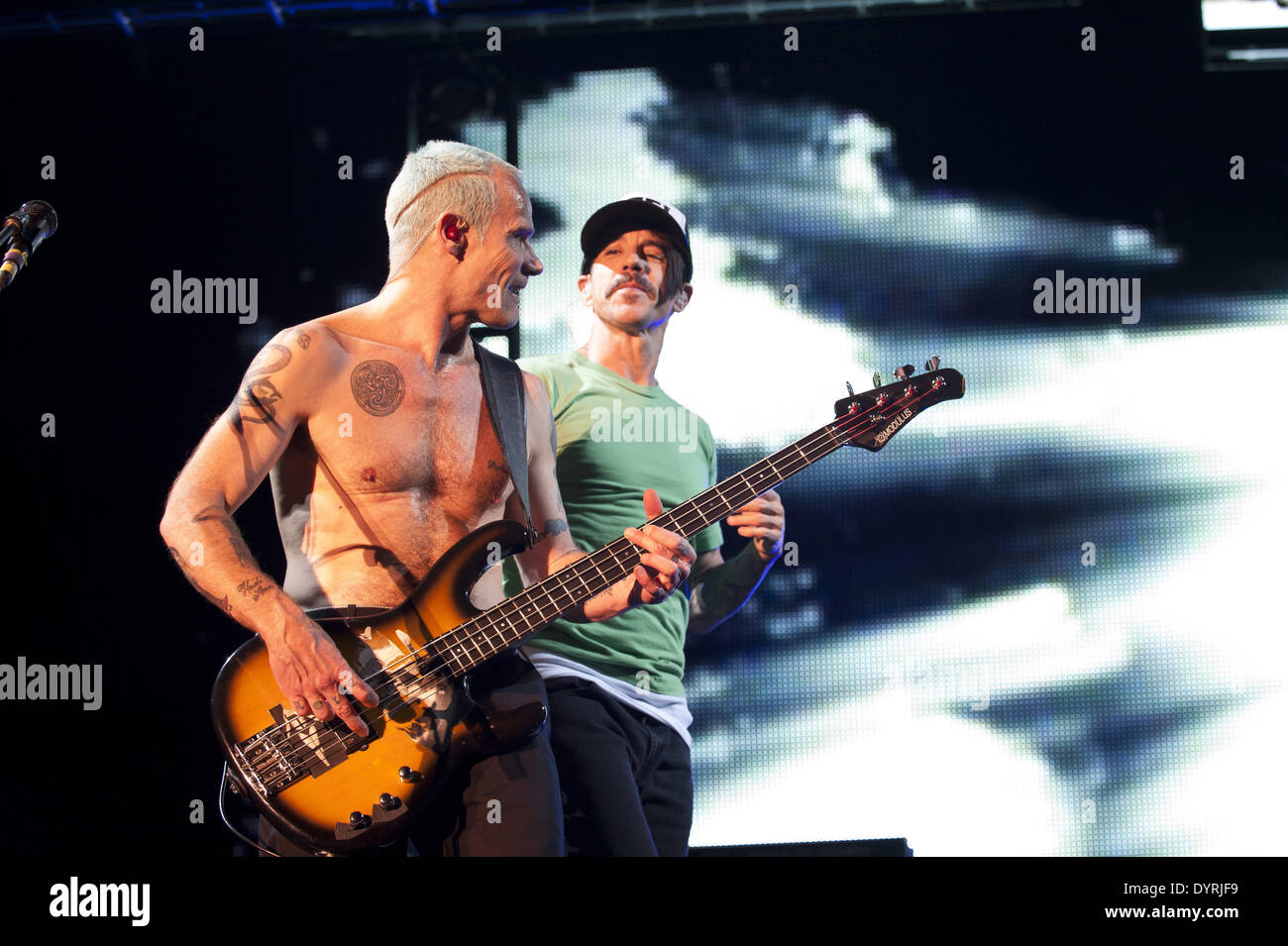 Red Hot Chili Peppers a Monaco di Baviera, 2011 Foto Stock