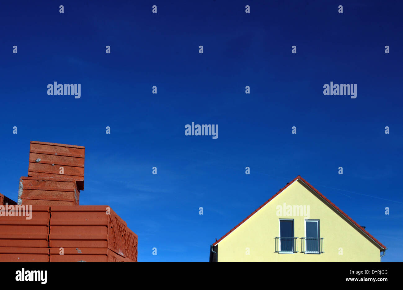 Area di sviluppo in Emmering, 2012 Foto Stock