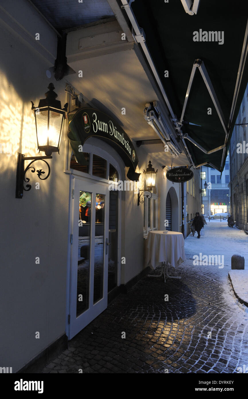 Il ristorante "Zum Duernbraeu" a Monaco di Baviera, 2012 Foto Stock