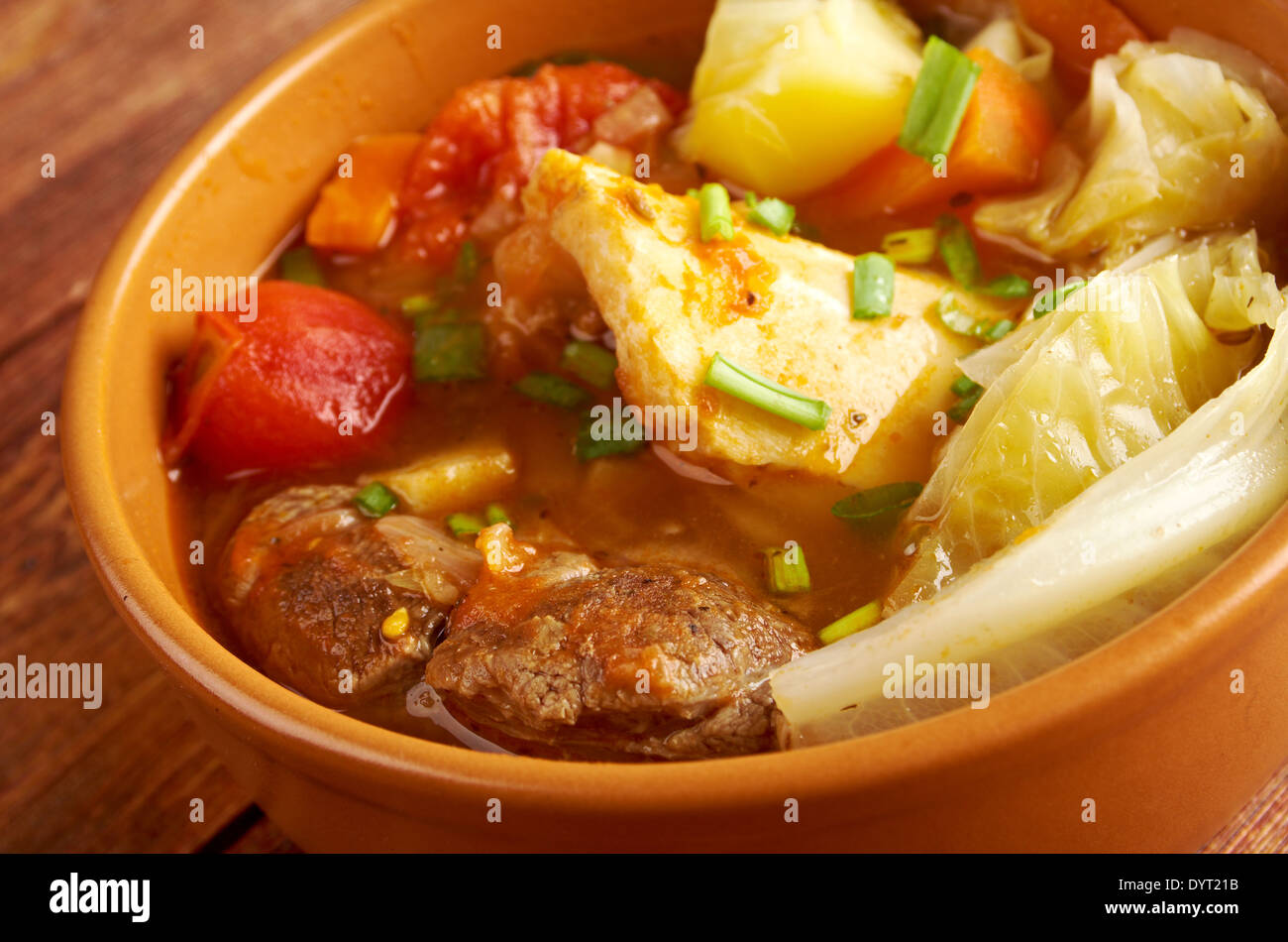 Caldo де Res - Messicano tradizionale zuppa di carne di manzo Foto Stock