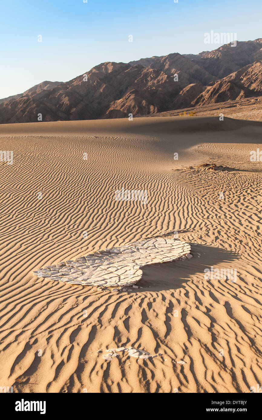 Le dune di sabbia di Mesquite piatto nella Valle della Morte nel deserto - California Foto Stock