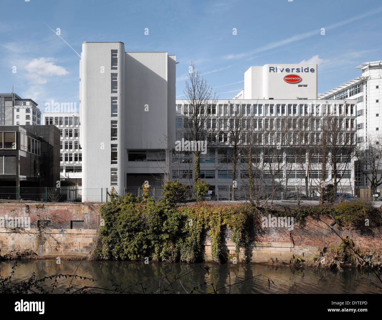 Esterno dell edificio commerciale, Riverside, Manchester, Greater Manchester Foto Stock